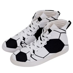 Soccer Lovers Gift Women s Hi-top Skate Sneakers by ChezDeesTees