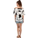 Soccer Lovers Gift Off Shoulder Short Sleeve Top View2