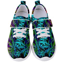 420 Ganja Pattern, Weed Leafs, Marihujana In Colors Women s Velcro Strap Shoes by Casemiro