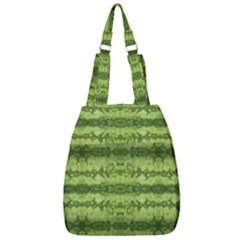 Watermelon Pattern, Fruit Skin In Green Colors Center Zip Backpack by Casemiro