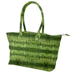 Watermelon Pattern, Fruit Skin In Green Colors Canvas Shoulder Bag by Casemiro