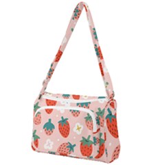 Strawberry Seamless Pattern Front Pocket Crossbody Bag by BangZart