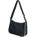 Damask seamless pattern Zip Up Shoulder Bag View2