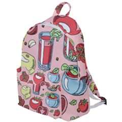 Tomato Seamless Pattern Juicy Tomatoes Food Sauce Ketchup Soup Paste With Fresh Red Vegetables The Plain Backpack by BangZart