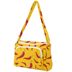 Chili Vegetable Pattern Background Front Pocket Crossbody Bag by BangZart