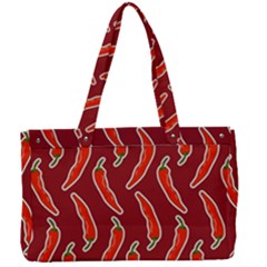 Chili Pattern Red Canvas Work Bag by BangZart