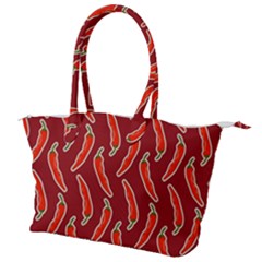 Chili Pattern Red Canvas Shoulder Bag by BangZart