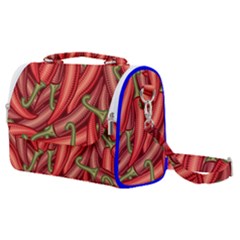 Seamless Chili Pepper Pattern Satchel Shoulder Bag by BangZart