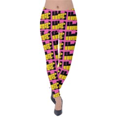 Haha - Nelson Pointing Finger At People - Funny Laugh Velvet Leggings by DinzDas