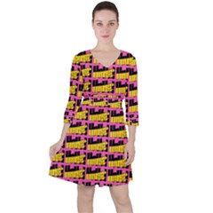 Haha - Nelson Pointing Finger At People - Funny Laugh Ruffle Dress by DinzDas