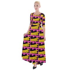 Haha - Nelson Pointing Finger At People - Funny Laugh Half Sleeves Maxi Dress by DinzDas