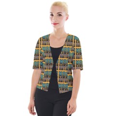 More Nature - Nature Is Important For Humans - Save Nature Cropped Button Cardigan by DinzDas