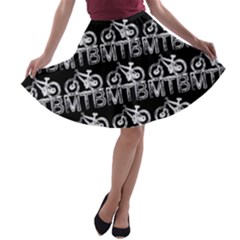 Mountain Bike - Mtb - Hardtail And Dirt Jump 2 A-line Skater Skirt by DinzDas