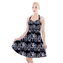 Mountain Bike - Mtb - Hardtail And Dirt Jump 2 Halter Party Swing Dress  by DinzDas