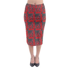 015 Mountain Bike - Mtb - Hardtail And Downhill Midi Pencil Skirt by DinzDas