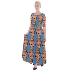 Village Dude - Hillbilly And Redneck - Trailer Park Boys Half Sleeves Maxi Dress by DinzDas