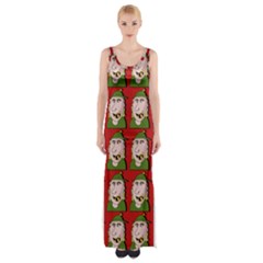 Village Dude - Hillbilly And Redneck - Trailer Park Boys Thigh Split Maxi Dress by DinzDas