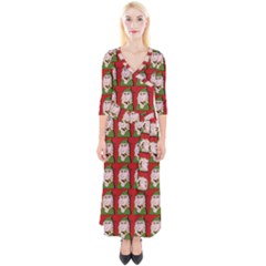 Village Dude - Hillbilly And Redneck - Trailer Park Boys Quarter Sleeve Wrap Maxi Dress by DinzDas