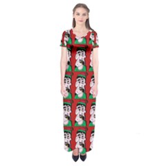 Village Dude - Hillbilly And Redneck - Trailer Park Boys Short Sleeve Maxi Dress by DinzDas