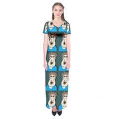 Village Dude - Hillbilly And Redneck - Trailer Park Boys Short Sleeve Maxi Dress by DinzDas