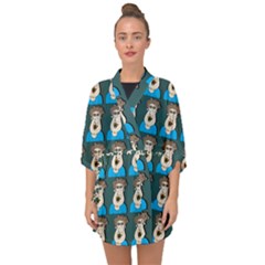 Village Dude - Hillbilly And Redneck - Trailer Park Boys Half Sleeve Chiffon Kimono by DinzDas