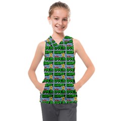 Game Over Karate And Gaming - Pixel Martial Arts Kids  Sleeveless Hoodie by DinzDas