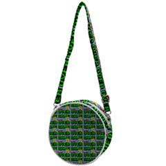 Game Over Karate And Gaming - Pixel Martial Arts Crossbody Circle Bag by DinzDas