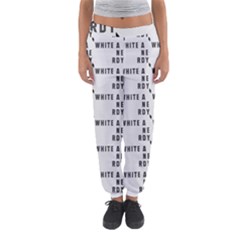 White And Nerdy - Computer Nerds And Geeks Women s Jogger Sweatpants by DinzDas