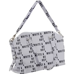 White And Nerdy - Computer Nerds And Geeks Canvas Crossbody Bag by DinzDas