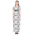 White And Nerdy - Computer Nerds And Geeks Short Sleeve Maxi Dress View1