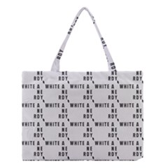 White And Nerdy - Computer Nerds And Geeks Medium Tote Bag by DinzDas