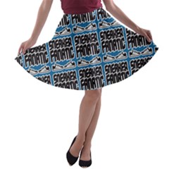 Sneaker Fanatic - Sneakers And Sport Shoes Fan A-line Skater Skirt by DinzDas