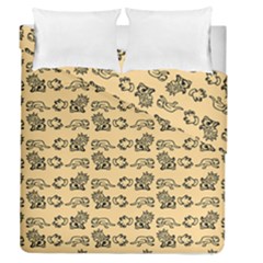 Inka Cultur Animal - Animals And Occult Religion Duvet Cover Double Side (queen Size) by DinzDas