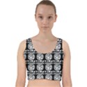 Inka Cultur Animal - Animals And Occult Religion Velvet Racer Back Crop Top View1