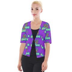 Jaw Dropping Comic Big Bang Poof Cropped Button Cardigan by DinzDas