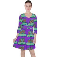 Jaw Dropping Comic Big Bang Poof Ruffle Dress by DinzDas