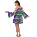 Jaw Dropping Comic Big Bang Poof Kimono Sleeves Boho Dress View2