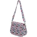 Adorable seamless cat head pattern01 Saddle Handbag View2