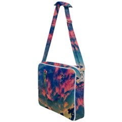  Brushstroke Skies Cross Body Office Bag by okhismakingart