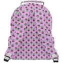 Headphones Girl Pink Rounded Multi Pocket Backpack View3