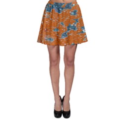 Vivid Grunge Abstract Print Skater Skirt by dflcprintsclothing