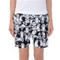 Graffiti Spray Can Characters Seamless Pattern Women s Basketball Shorts View1