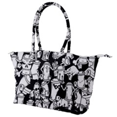 Graffiti Spray Can Characters Seamless Pattern Canvas Shoulder Bag by Amaryn4rt