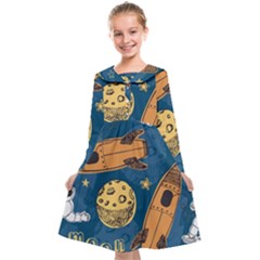 Missile Pattern Kids  Midi Sailor Dress by Amaryn4rt