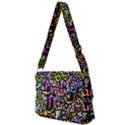 Graffiti Word Seamless Pattern Full Print Messenger Bag (S) View2