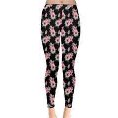 Floral Print Inside Out Leggings by Saptagram