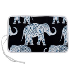 Elephant-pattern-background Pen Storage Case (m) by Sobalvarro