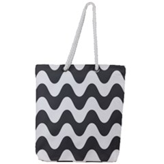 Copacabana  Full Print Rope Handle Tote (large) by Sobalvarro