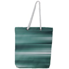 Tech Abstract Print Full Print Rope Handle Tote (large)