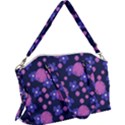 Pink and Blue Flowers Canvas Crossbody Bag View1